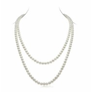 Freshwater Pearl Necklace 6.0-7.0mm White 51 inch