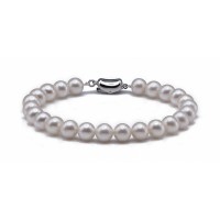 Freshwater Pearl Bracelet 7.5-8.0mm White AAA Quality