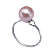 Freshwater Pearl Ring 7.0-10.0mm Peach AAA-Heart Shape