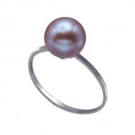 Freshwater Pearl Ring 7.0-9.0mm Lavender AAA-Pure and Simple