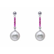 South Sea Pearl Earrings 9.0-11.0mm White AA+/AAA Quality-Sensuo