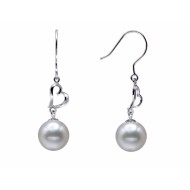 South Sea Pearl Earrings 9.0-11.0mm White AA+/AAA Quality