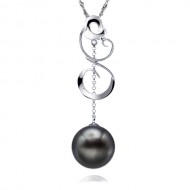 Tahitian Pearl Pendant 12-15mm Black AAA Quality-Bewitched