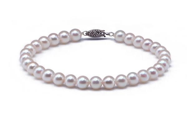 Akoya Pearl Bracelet 7.0-7.5mm White AA+/AAA Quality