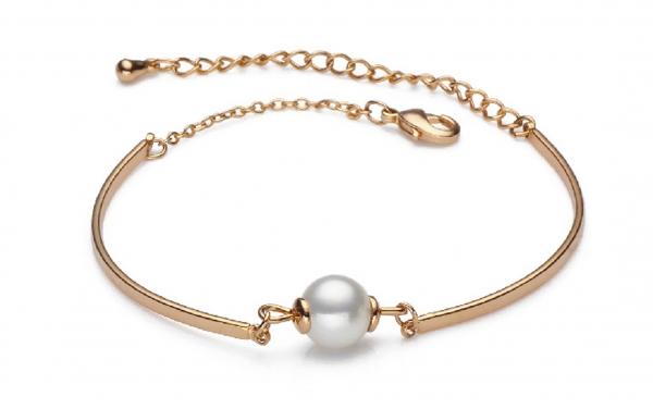 Freshwater Pearl Bracelet 9.0-11.0mm White AAA Quality