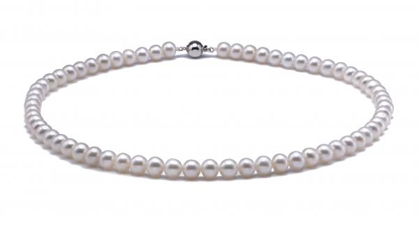 Freshwater Pearl Necklace 6.0-7.0mm White AAA Quality