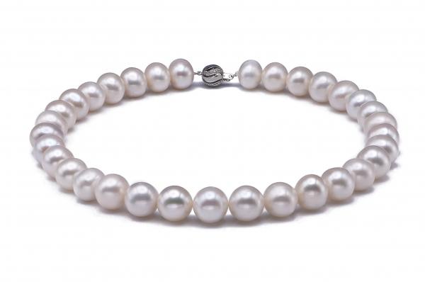 Freshwater Pearl Necklace 11.5-12.5 mm White